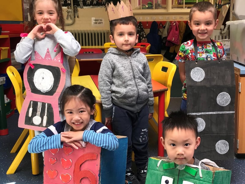 Pupils at Stimpson Avenue in numbers-inspired fancy dress