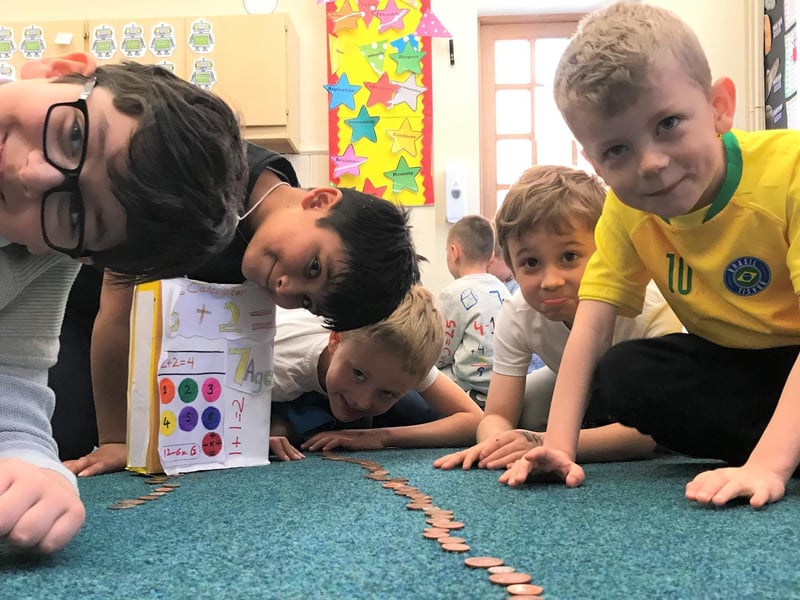 Stimpson Avenue pupils got down to solving number puzzles — all in a good cause