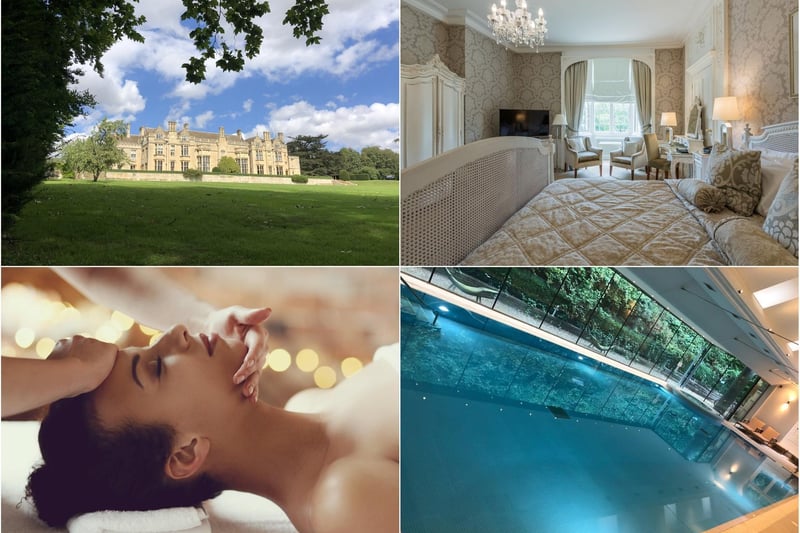 Rushton Hall is a 16th century English County spa hotel - perfect for a getaway in the countryside! It has a total of 46 bedrooms. For more information, call 
01536 713001.