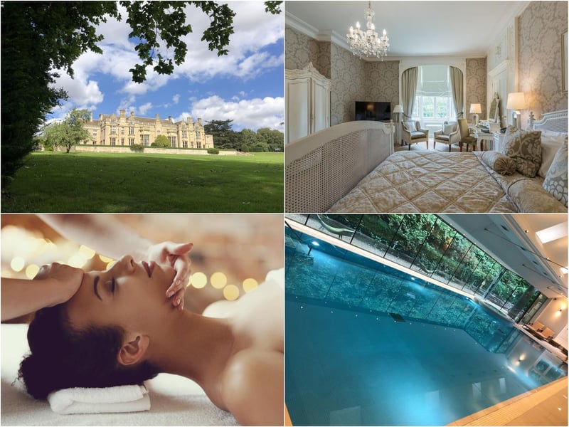 Rushton Hall is a 16th century English County spa hotel - perfect for a getaway in the countryside! It has a total of 46 bedrooms. For more information, call 
01536 713001.