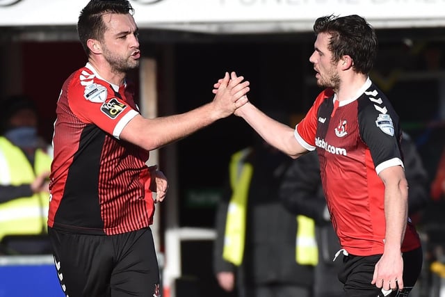 The Crues man bagged his side a crucial goal in the six-goal thriller against Larne