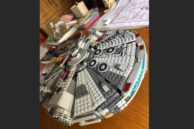 Sinead Wylie - My 10 year old son done star wars spaceship over Christmas.