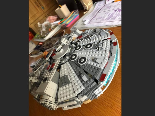 Sinead Wylie - My 10 year old son done star wars spaceship over Christmas.