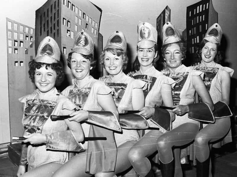 The dancers in Derry Amateur Operatic Society's presentation of 'Hello Dolly' are, from left, Rosemary Brown, Elizabeth Charlesson, Eilish Parke, Effie Smith, Jean Orr and Wilma Goodall.