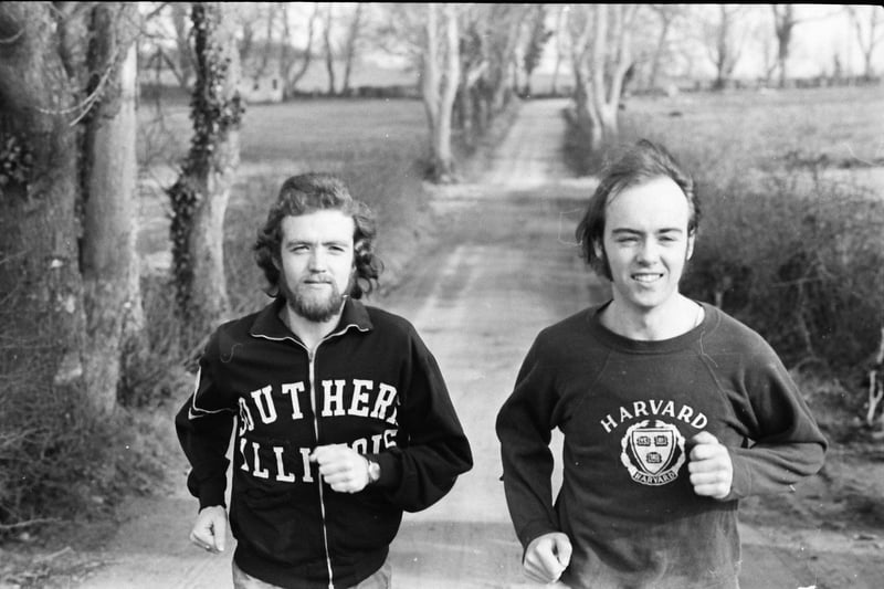 The Craig brothers, Gerry (on left) and Paul, who were selected on the Northern Ireland teams for the World Cross-country Championships in Chepstow, England.