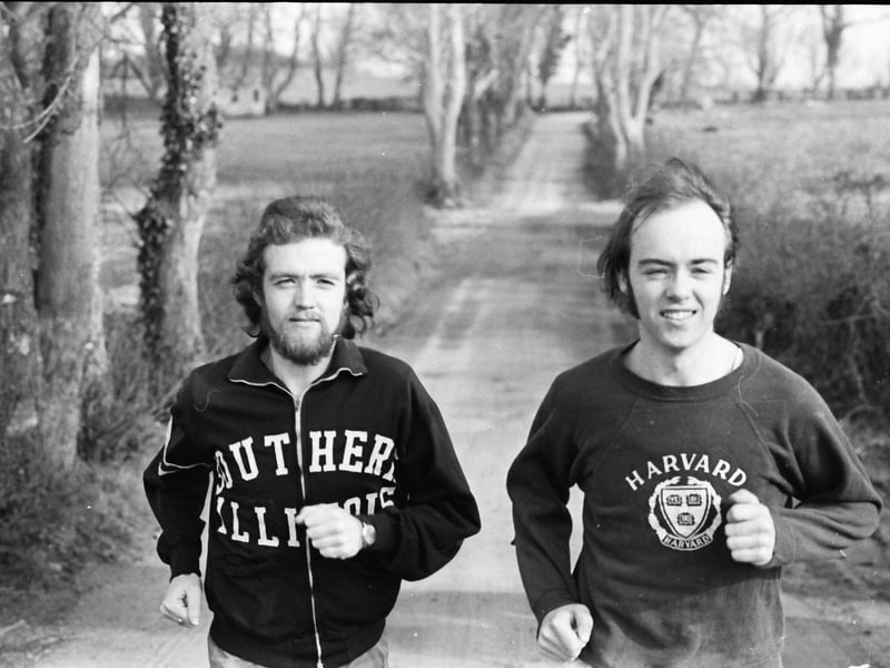 The Craig brothers, Gerry (on left) and Paul, who were selected on the Northern Ireland teams for the World Cross-country Championships in Chepstow, England.
