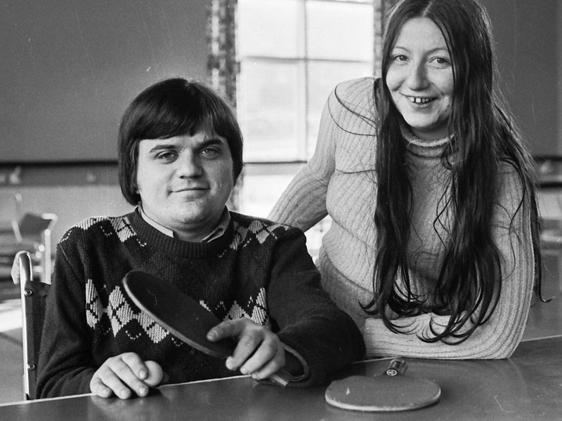 Pat McCool and Joan Rosborough who were selected on the 18-strong Irish team to compete in the Paraplegic Olympic Games to take place in Toronto. Joan competed in swimming events while Pat contested the discus and shot events.
