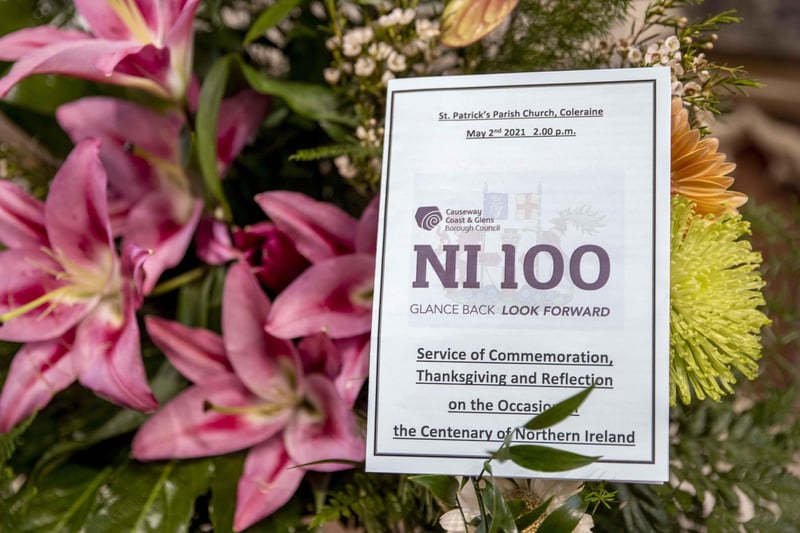A Service of Commemoration, Thanksgiving and Reflection to mark the Centenary of Northern Ireland was held at St Patrick's Parish Church in Coleraine on Sunday 2nd May 2021.