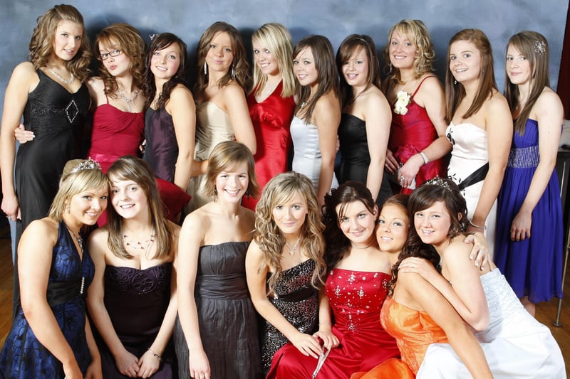 These girls were pictured during the Coleraine Inst formal at the Royal Court Hotel. CR4-226PL