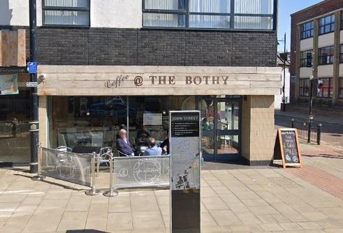 Coffee at The Bothy on John Street has a 4.9 rating from 58 Google reviews.