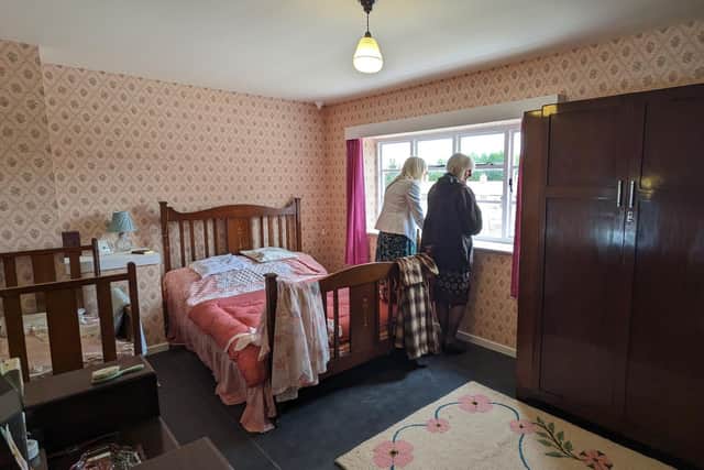 Inside one of the bedrooms of the recreated home from Red House