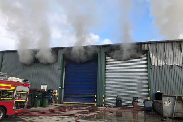 Tyne and Wear Fire and Rescue Service shared a series of photos taken from the scene of the blaze.