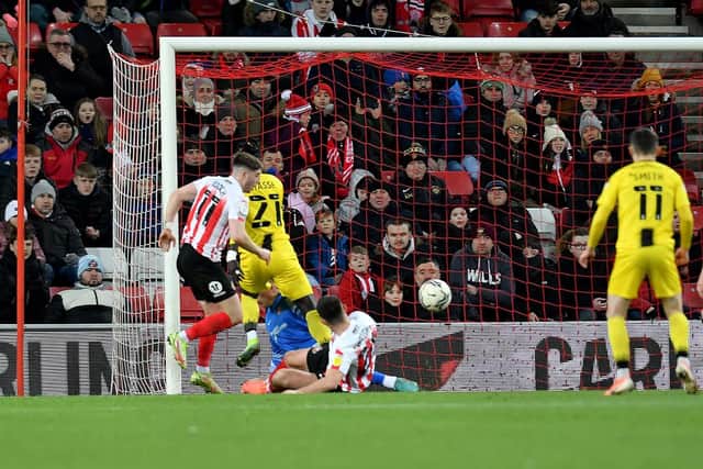 Burton Albion launch an attack at the Stadium of Light