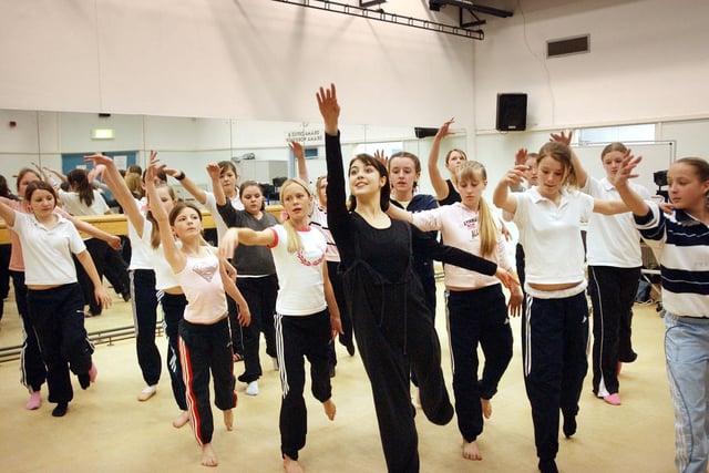 Royal Ballet dancer Leanne Cope led a workshop at Monkwearmouth School in 2006.