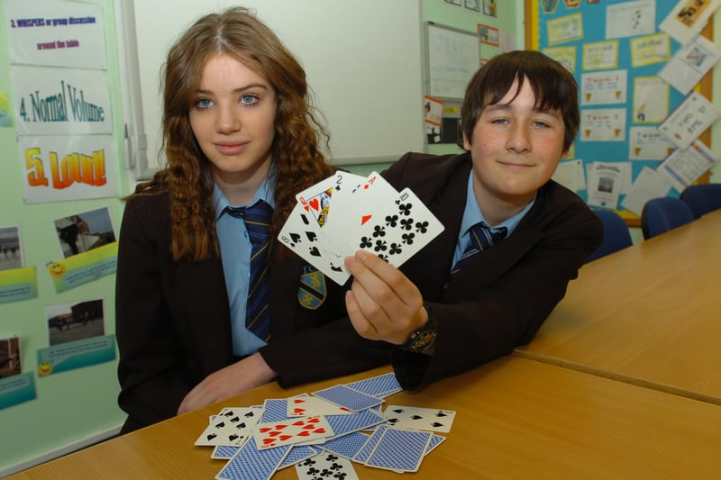 Back to 2010 and students Alison Roxburgh and Matthew Clark were trying to remember cards. Who can tell us more?