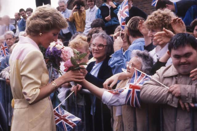 Princess Diana at St Columba's Southwick, Sunderland. Thursday, June 28, 1990. Picture by Christine Boyd.