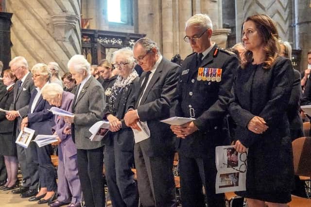 The service gave people from the community the chance to pay their respects to the late Queen. Picture: North News and Pictures.