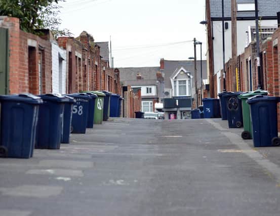 Bin collections in Sunderland.