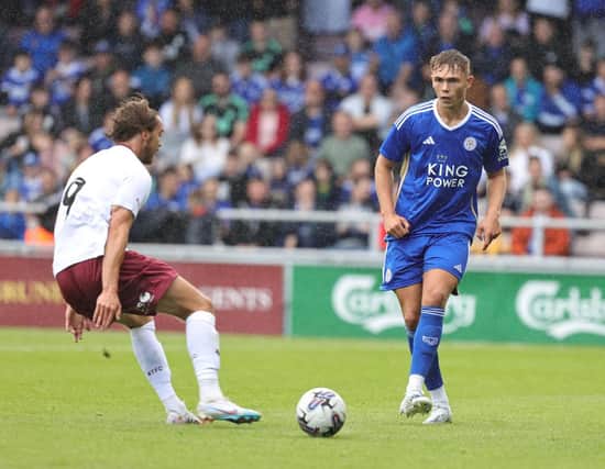 Former Sunderland defender Callum Doyle playing for Leicester City in pre-season. (Photo by Pete Norton/Getty Images)
