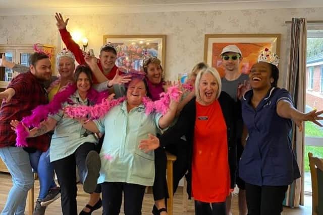 Staff at Elizabeth Fleming Care Home in Hetton have recreated their own version of Peter Kay's famous video.