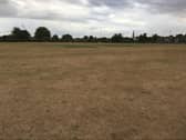 Dry cricket pitch