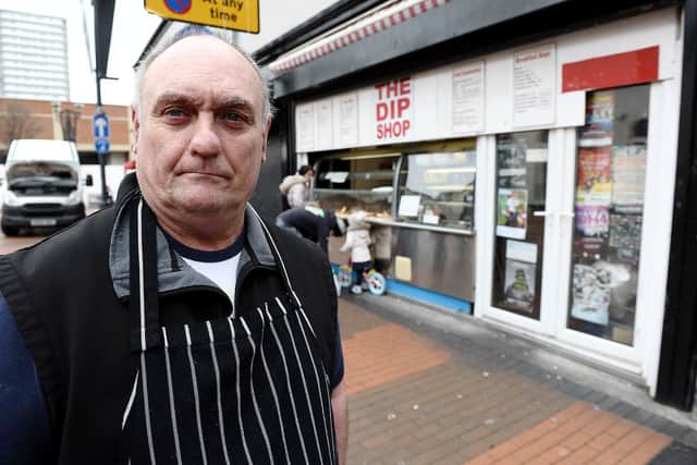James Birch, The Dip Shop's owner, outside his Maritime Street shop.