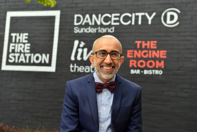 Dance City Sunderland launch at The Engine Room. Artistic Director and CEO of Dance City Anand Bhatt.