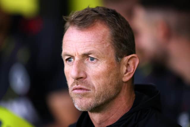 NORWICH, ENGLAND - AUGUST 19:  Gary Rowett manager of Millwall during the Sky Bet Championship between Norwich City and Millwall at Carrow Road on August 19, 2022 in Norwich, United Kingdom. (Photo by Marc Atkins/Getty Images)