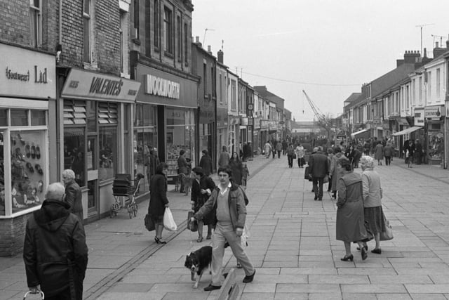 Can you believe it. Forty years have passed since this photo was taken in Church Street, Seaham, showing Valente's cafe,  Woolworths and Robinsons shoe shop.