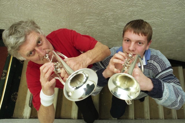 The Vaux Samson Brass Band was off to the North of England Championships in 1998. Were you a part of it?