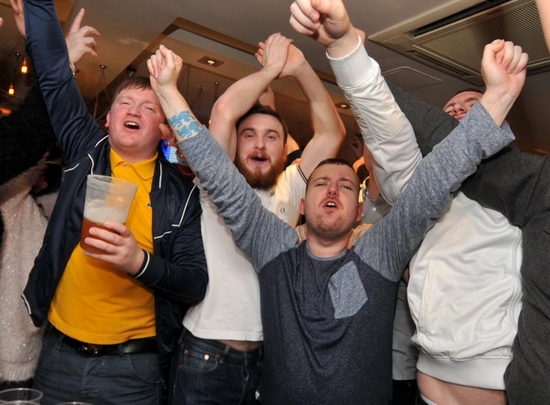 Derby delight for these Sunderland fans 9 years ago.