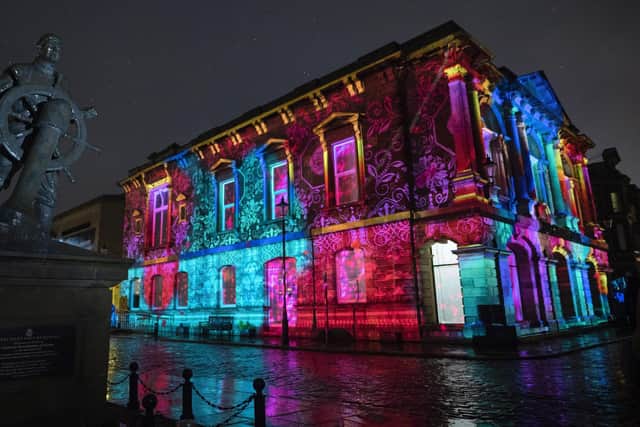 Heart of the House, a sound and light spectacular celebrating the 25th anniversary of The Customs House, is among the Cultutal Spring's past successes. Picture by Rick Kenworthy.