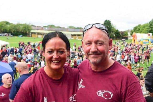 Charity champions Carla and Tom Cuthbertson