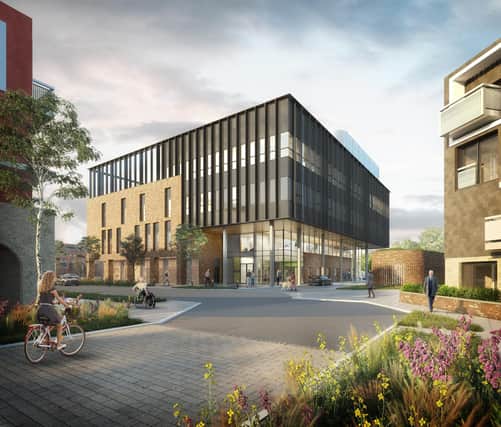 Artist impression of proposed new eye hospital at Riverside Sunderland