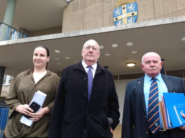 From left, Easington Colliery club stewardess Kayleigh Parkin, secretary Stephen Foster and chairman Danny Brown.