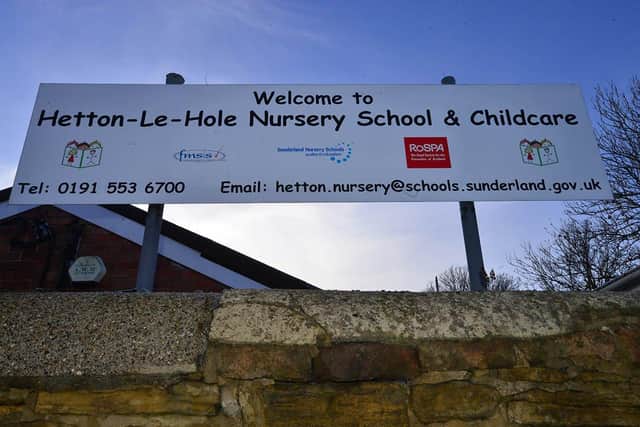 Hetton-Le-Hole Nursery School, which is earmarked for closure.
