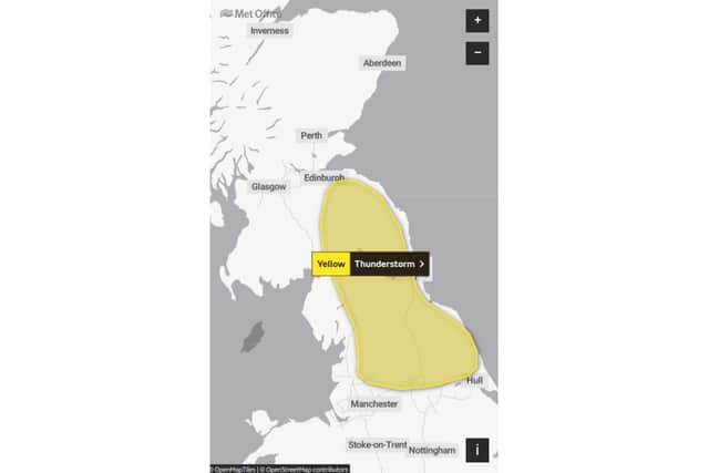 North East braces itself for thunderstorms as Met Office issues weather ...