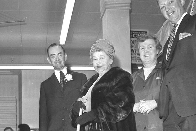 Coronation Street star Margot Bryant brought out the shoppers when she visited the Fawcett Street branch in 1970. The locals said Margot, who played Minnie Caldwell in the soap, was 'canny'.