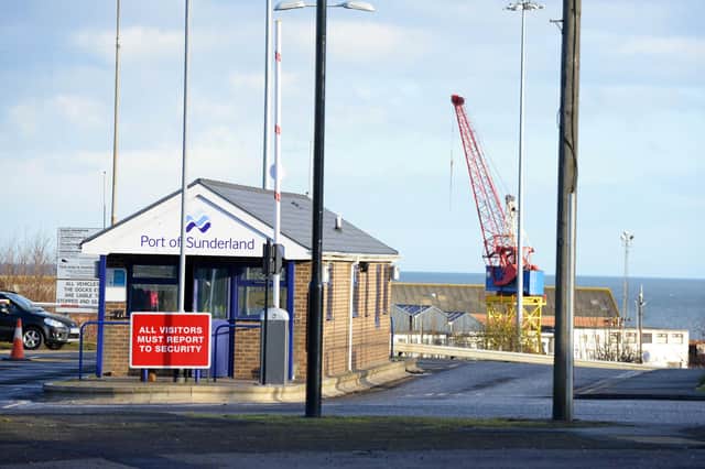 Two teenagers have been prosecuted after unlawfully entering the Port of Sunderland and climbing a crane.