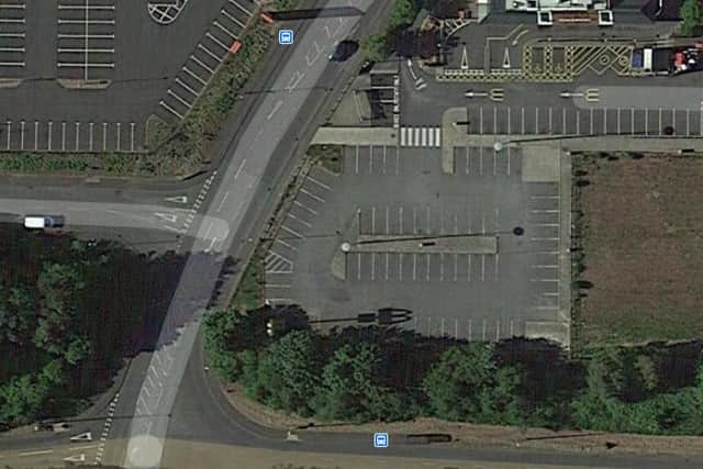 Overhead shot of the land earmarked for Costa Coffee, Peel Centre Washington Picture: Google