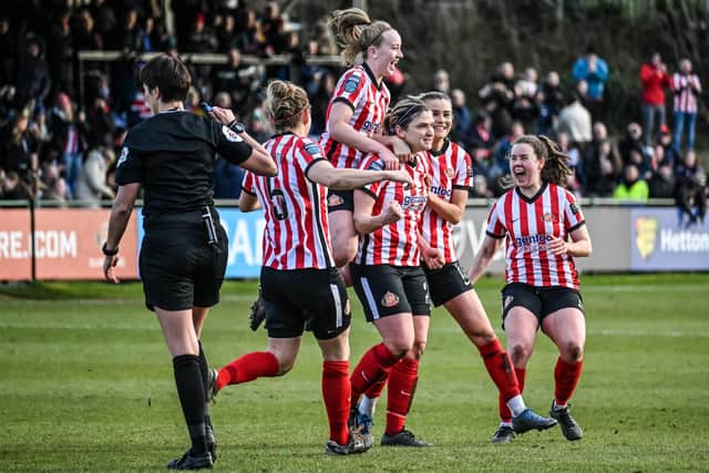 Sunderland Women’s FA Cup campaign ended with a 2-1 home defeat to Manchester United in the fourth round. Picture by Chris Fryatt.