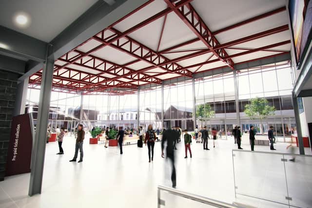 CGI of how the new Sunderland train station will look. Images issued by Creo Comms.