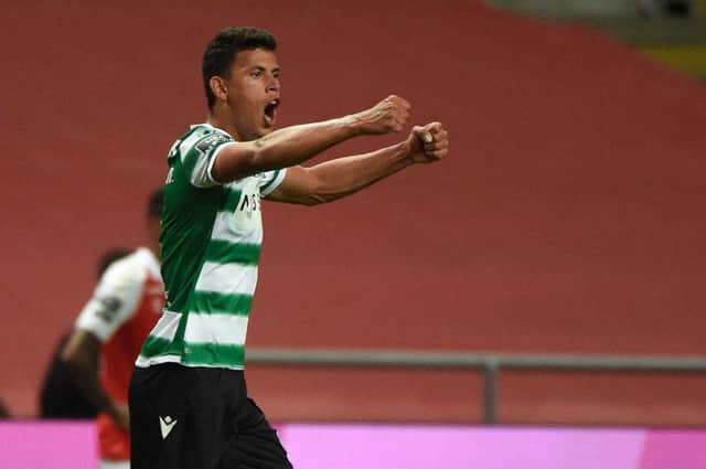Sporting Lisbon midfielder Matheus Nunes has again been linked with a move to Newcastle United. (Photo by MIGUEL RIOPA/AFP via Getty Images)