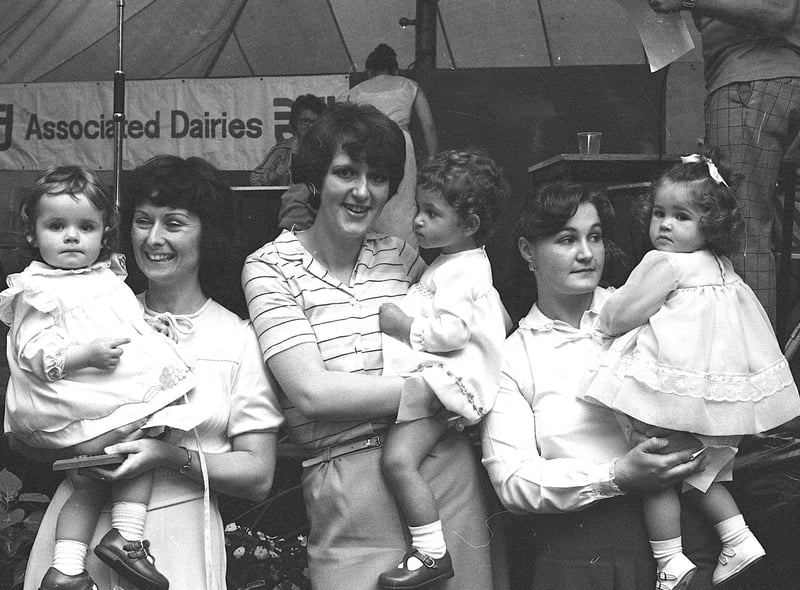 The Carnival Bonny Baby Competition in 1980, Lynne Seymour, Kevin Burrell and Judith Hetherington took the honours.