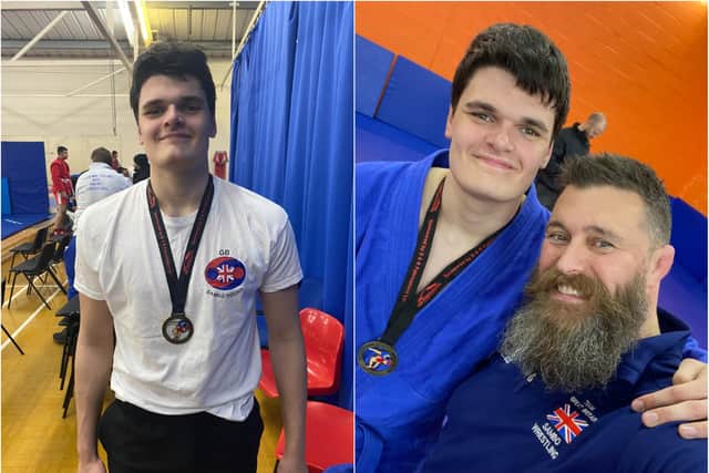 Founder of the club Barry says he is 'extremely proud' of his son Jake who took gold at the British Junior Sambo championships.