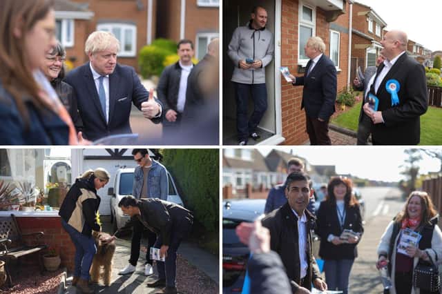 Ahead of the local elections, Boris Johnson and Rishi Sunak have been campaigning on the streets of Sunderland.

Pictures by Andrew Parsons CCHQ / Parsons Media