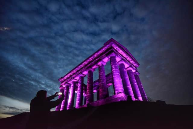 Penshaw Monument will be lit purple on Sunday evening in tribute to Queen Elizabeth II.