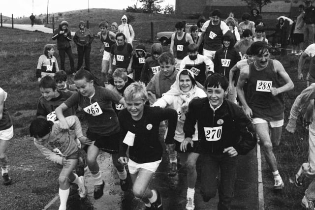 Were you one of the people taking part in the 1984 Festival of Youth run from Gilley Law Community Association?