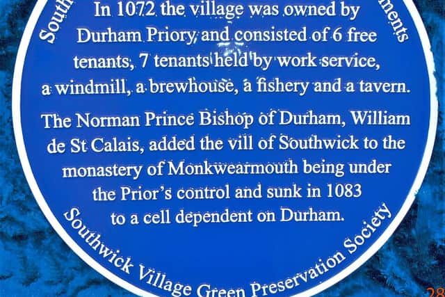 The new plaque honour the ancient village's history