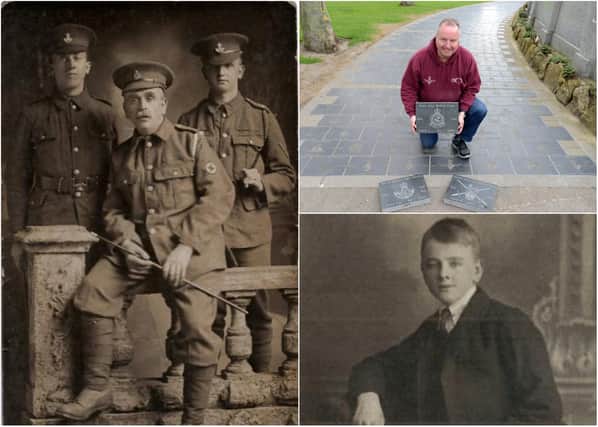 A tribute to three members of the Cowie family who were First World War heroes.